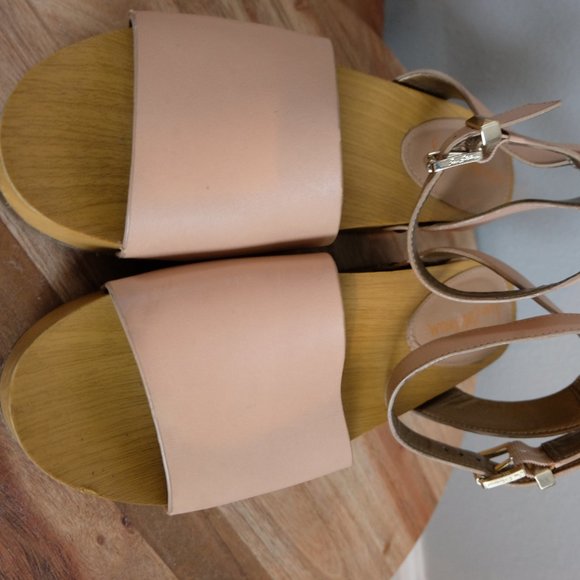 Sam Edelman Brynn Wood Block Platform Sandals - Picture 6 of 12